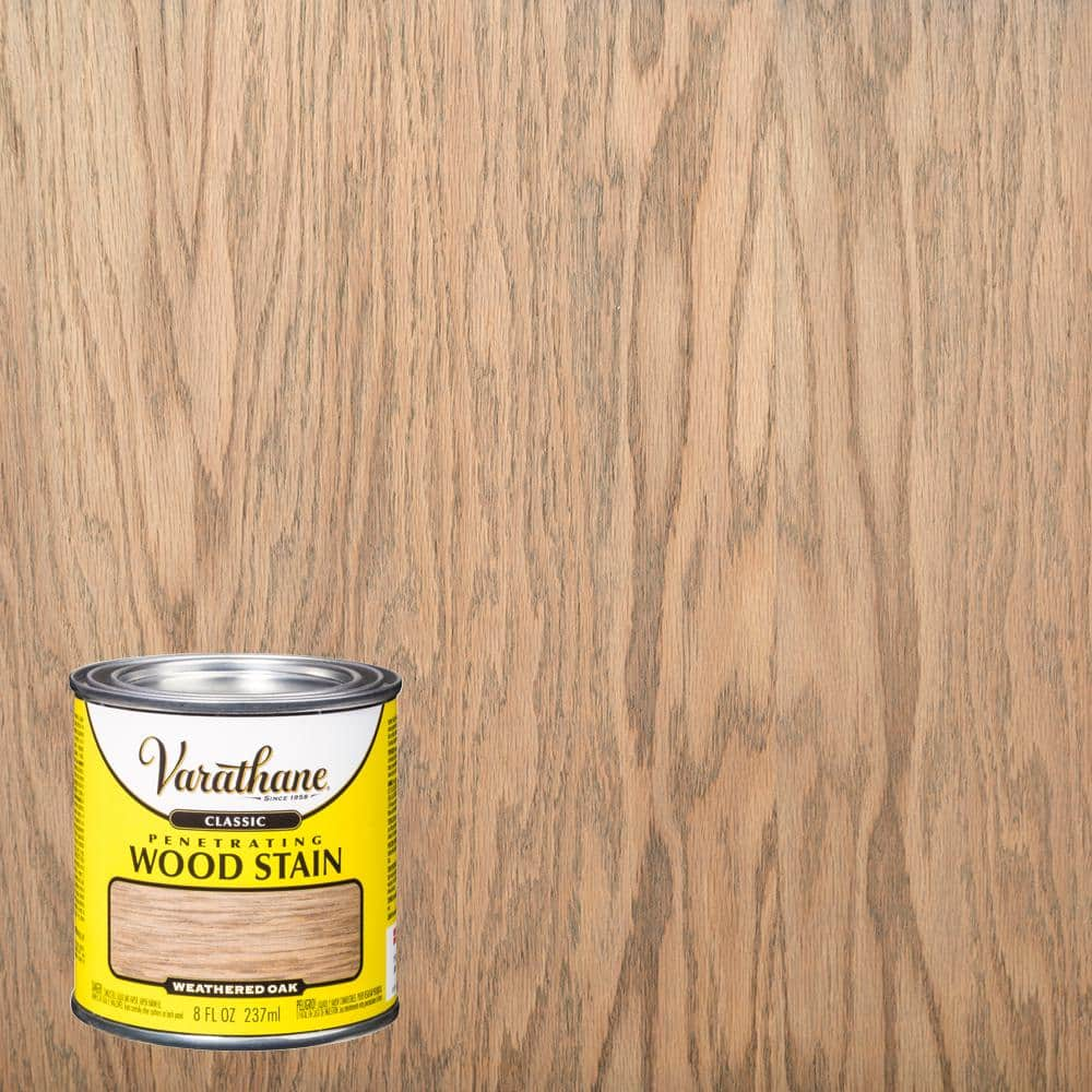 Varathane 8 Oz Weathered Oak Classic Wood Interior Stain 4 Pack 339740 The Home Depot