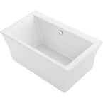 MAAX Delsia 60 In. Fiberglass Center Drain Non-Whirlpool Flatbottom ...