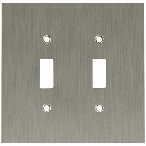 Liberty Nickel 2-Gang Toggle Wall Plate (1-Pack)