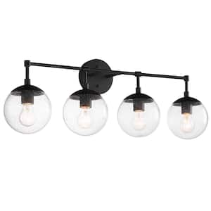 Gracelyn Vanity Light in Black, 4-Light