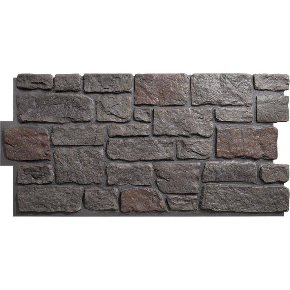 "EverStone Cobblestone Faux Stone Panel, 48""W x 23 3/4""H x 1 1/8""D, Earth Color" price history on PriceWatchPro