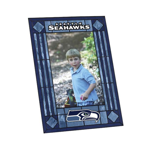 The Memory Company NFL - 4 in. x 6 in. Seahawks Gloss Multi Color Art Glass Picture Frame