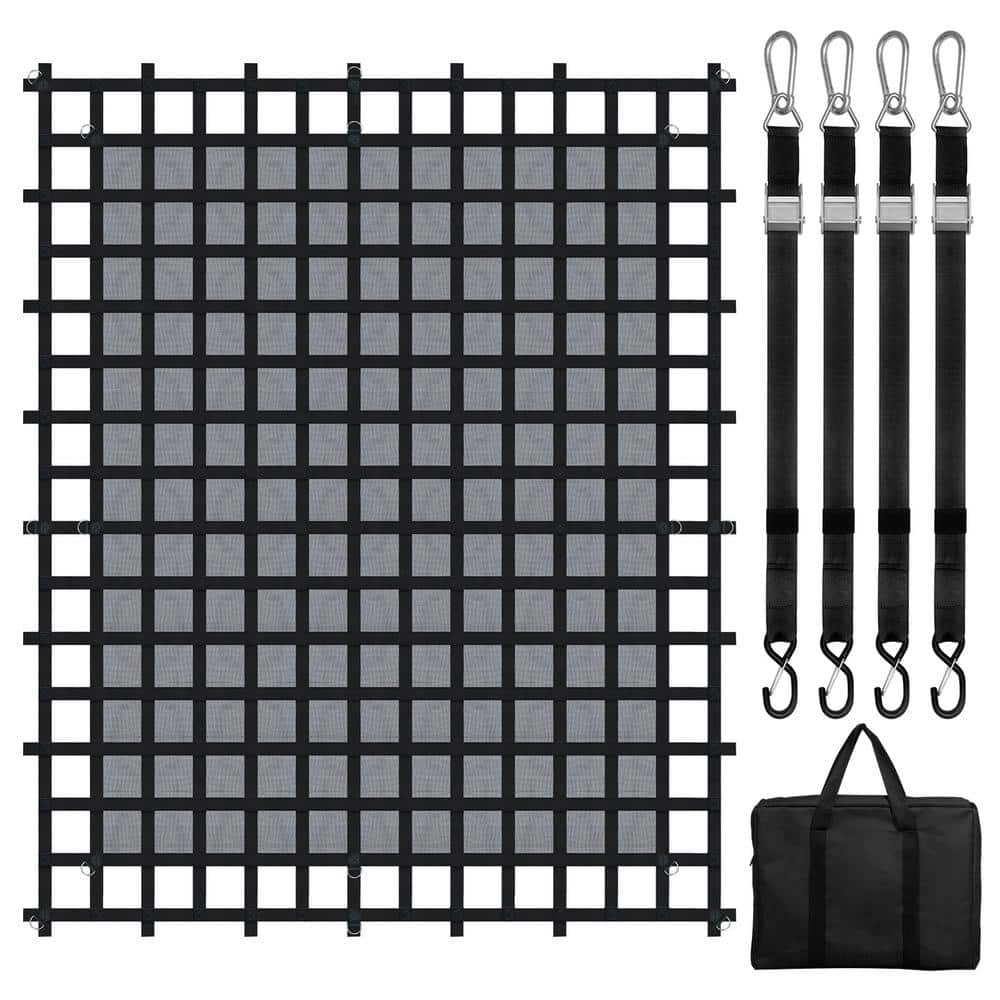 Cargo Net, 120 in. x 105 in., Heavy Duty Truck Cargo Net for Truck Bed, Rope, 4 Adjustable Straps with Carabiners price history on PriceWatchPro