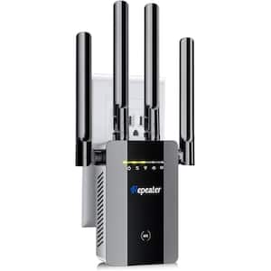 WiFi Extender Signal Booster-Wireless Internet Repeater and Signal Amplifier Ethernet Port, 8X Faster Access Point