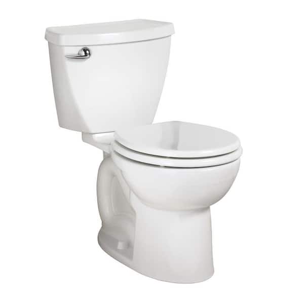 American Standard Cadet 3 Powerwash Tall Height 10 in. Rough 2-Piece 1.6 GPF Single Flush Round Toilet in White, Seat Not Included
