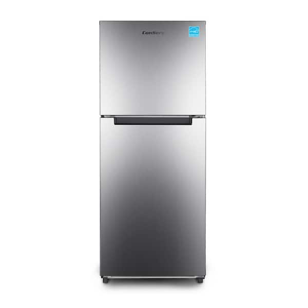 ConServ 10 cu.ft. Top Freezer Refrigerator 24 in. Frost Free E-Star Quiet 43dB 110V Stainless Steel