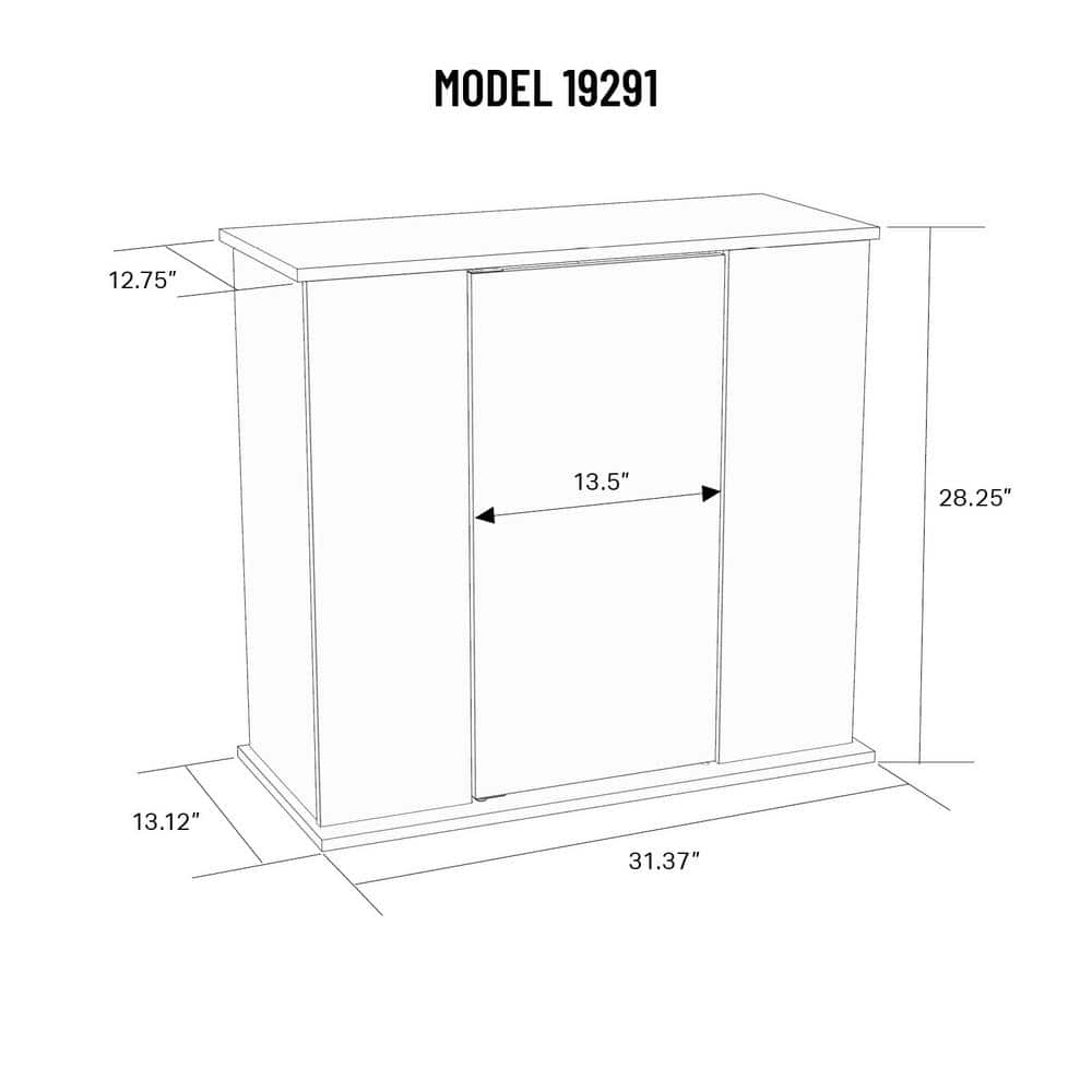 Cherry Wood Aquarium Stand with Concealed Storage