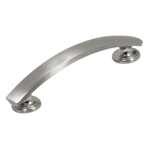 American Diner 3-3/4 in. Modern Arch Cabinet Pull Satin Nickel Handle for Kitchen, Bathroom, and Furniture (10 Pack)