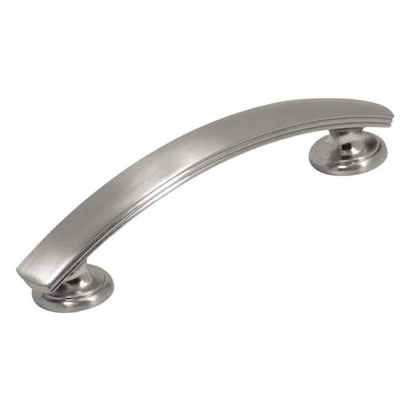 HICKORY HARDWARE American Diner 3-3/4 in. Center-to-Center Satin-Nickel Pull