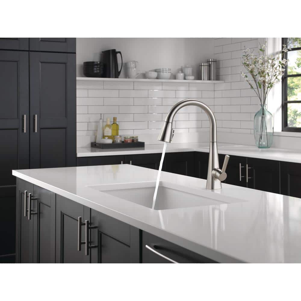 SpotShield Stainless High-Arc Pull-Down Kitchen Faucet with Magnetic Docking