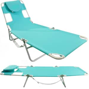 Beach Teal Aluminum Folding Beach Chair