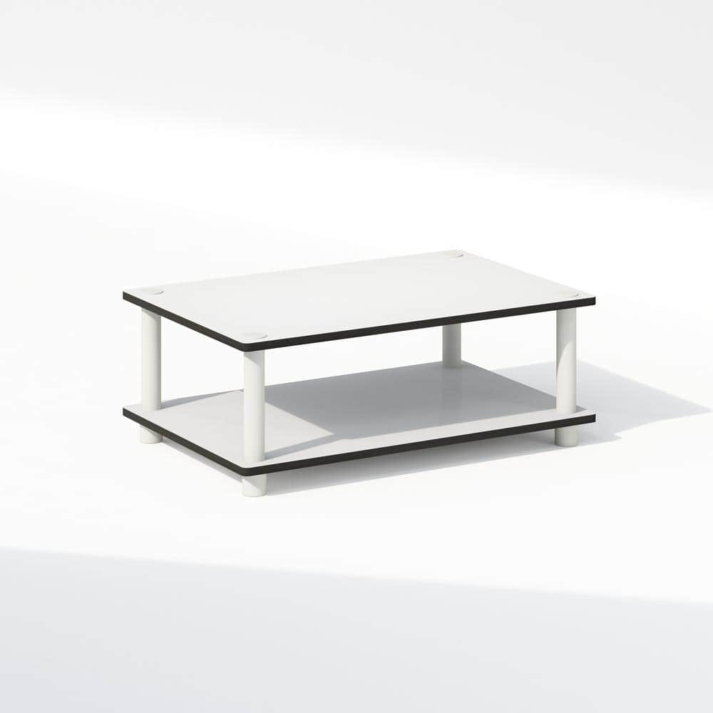 White Composite Wood 2-Tier Multipurpose Printer Stand