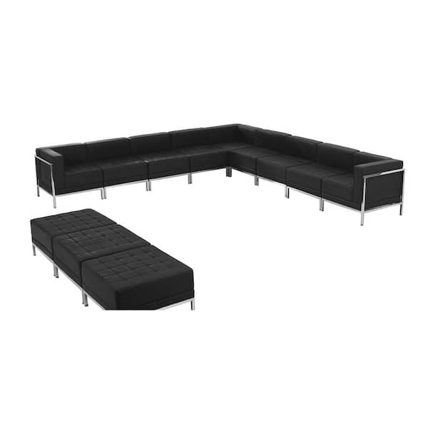 Carnegy Avenue 12-Piece Black Living Room Sets