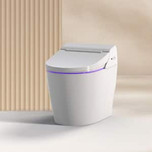 Stylement Tankless Smart Bidet Toilet Elongated in White, UV LED, Auto Flush, Heated Seat, Made in Korea