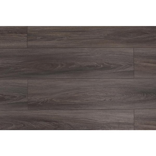 Montserrat Domaine Graphic Charcoal 20 MIL x 7 in. W x 60 in. L Click Lock Waterproof Luxury Vinyl Plank Flooring (20.6 sqft/case)