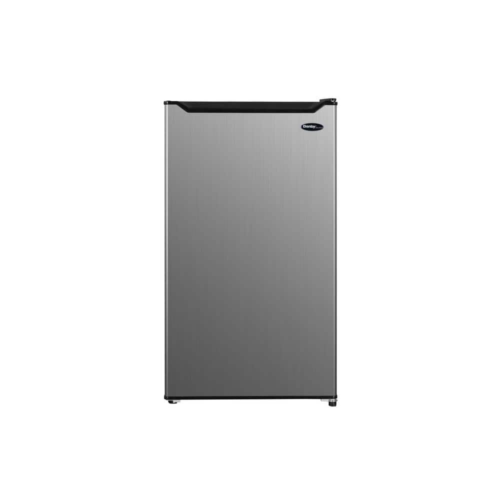 Danby Diplomat 18.6 in. 3.3 cu. ft. Mini Refrigerator in Stainless Steel Look, Silver