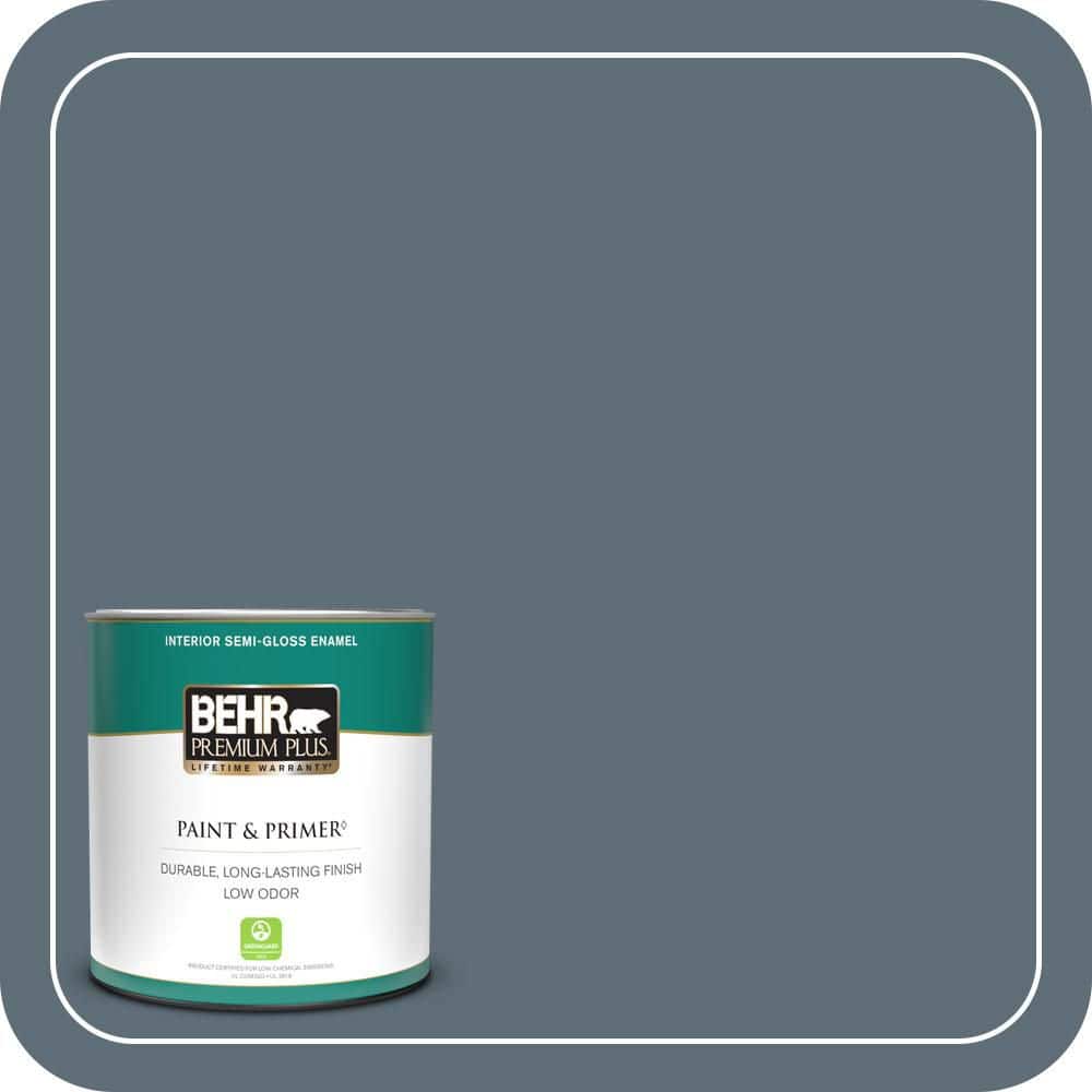 1 qt. #N480-6 NYPD Semi-Gloss Enamel Low Odor Interior Paint & Primer price history on PriceWatchPro
