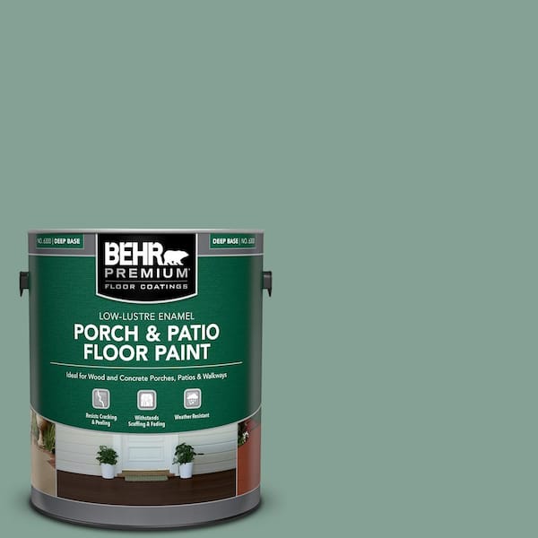 BEHR PREMIUM 1 gal. #S420-4 Australian Jade Low-Lustre Enamel Interior/Exterior Porch and Patio Floor Paint
