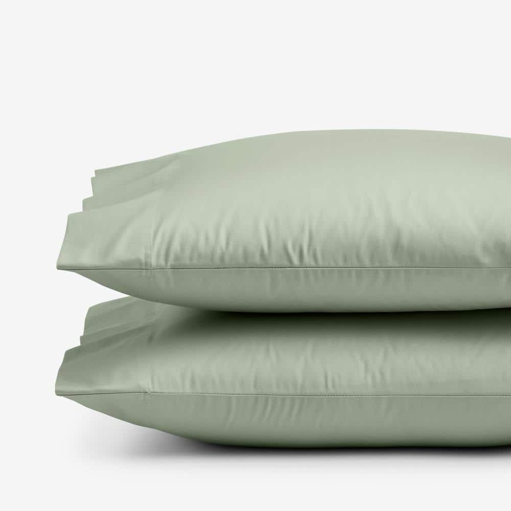Company Cotton Light Sage Sateen Standard Pillowcases (Set of 2) price history on PriceWatchPro
