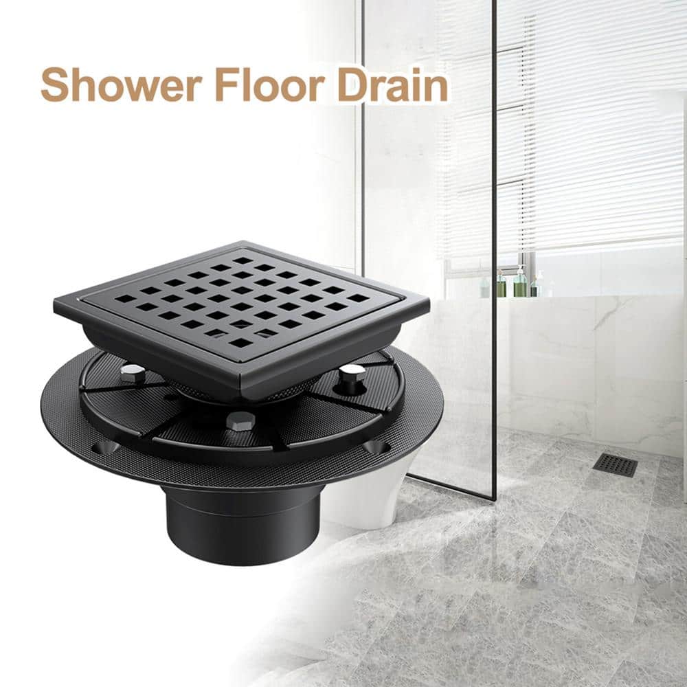 1pc Shower Drain Cover, Stainless Steel Shower Floor Drain With Removable  Cover, Square Drain Filter For Bathroom, Floor Drain Anti-Clog Hair Stopper