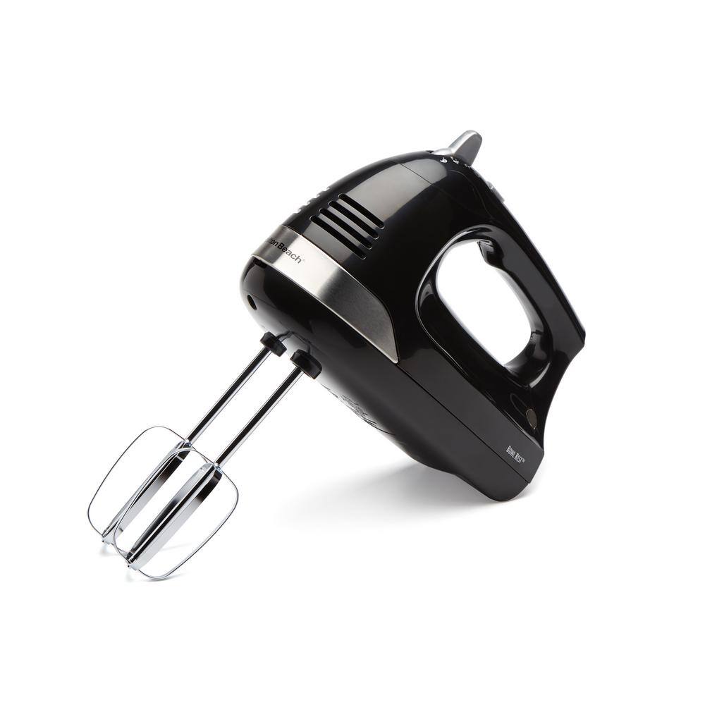 Hamilton Beach 6Speed Black Hand Mixer with SnapOn Case 62635