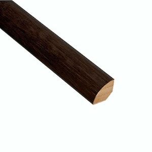 Horizontal Black 3/4 in. Thick x 3/4 in. Wide x 94 in. Length Bamboo Quarter Round Molding