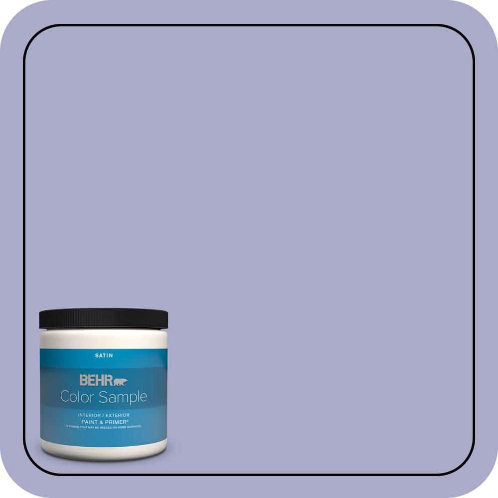 BEHR PREMIUM PLUS 8 oz. #M550-4 Wisteria Blue Satin Enamel