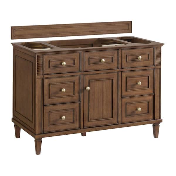 Lorelai 47.88 in. W x 23.5 in. D x 32.88 in. H Bath Vanity Cabinet Without Top in Mid-Century Walnut