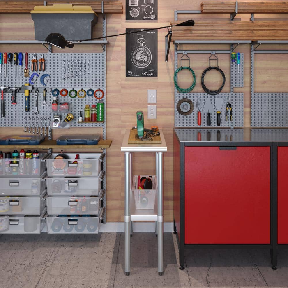 30" x 12" Stainless Steel Utility Work Table with Shelf