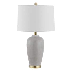 Kline 26 in. Grey Table Lamp with USB Port