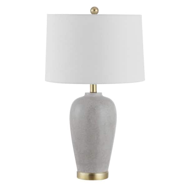 SAFAVIEH Kline 26 in. Grey Table Lamp with USB Port