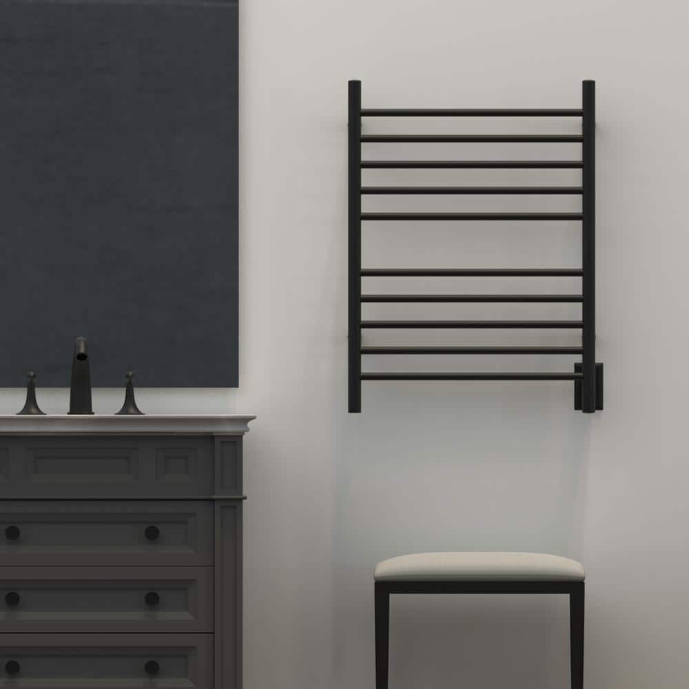 Matte Black Stainless Steel Wall Mounted Towel Warmer