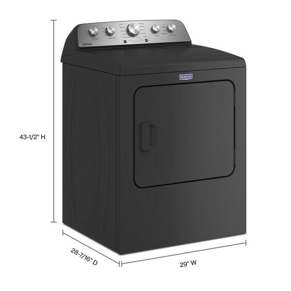 Maytag Natural Gas Dryer (MGD5430PBK) - Volcano Black Maytag Natural Gas Dryer (MGD5430PBK) - Volcano Black