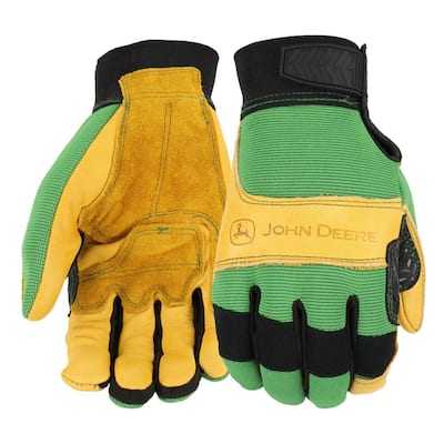 John Deere JD86021-L High-Dexterity Work Gloves, L, 4-5/8 in L