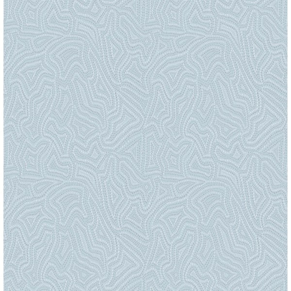 A-Street Prints Hollenback Blue Dotted Abstract Non-Pasted Wallpaper Sample