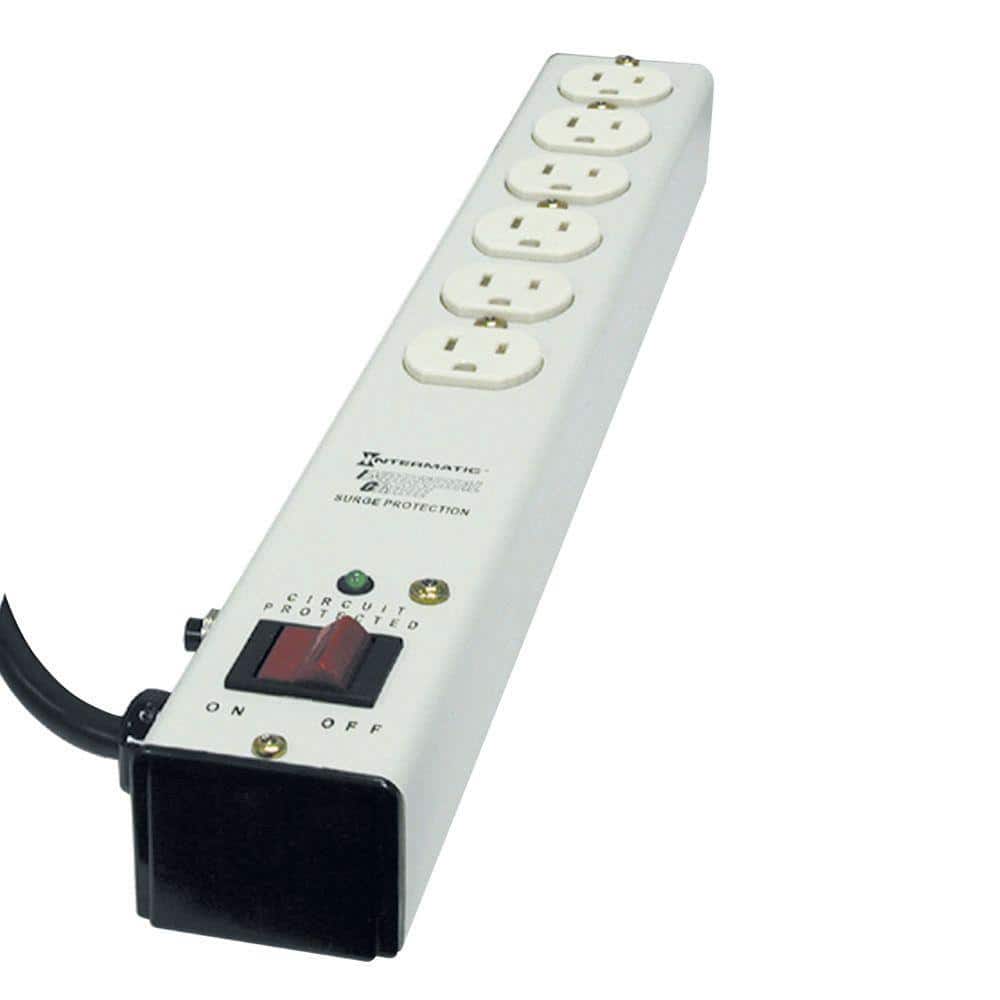 UPC 078275124608 product image for 6 ft. 6-Outlet Surge Protector Strip Computer Grade with EMI/RFI Noise Filtratio | upcitemdb.com