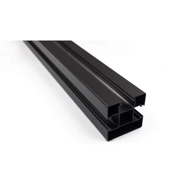 8 ft. Valla/Riviera Fence Post Black - FrameItAll