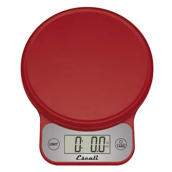 Escali Telero Digital Kitchen Food Scale Red