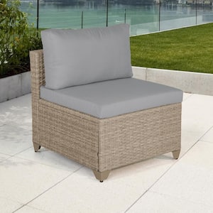 Maui Metal Outdoor Sectional with Stone Cushions
