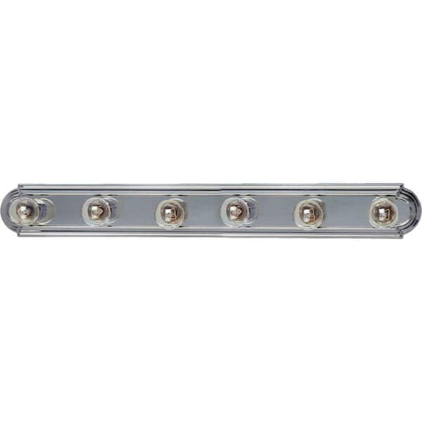 Maxim Lighting Essentials 6-Light Satin Nickel Bath Vanity Light