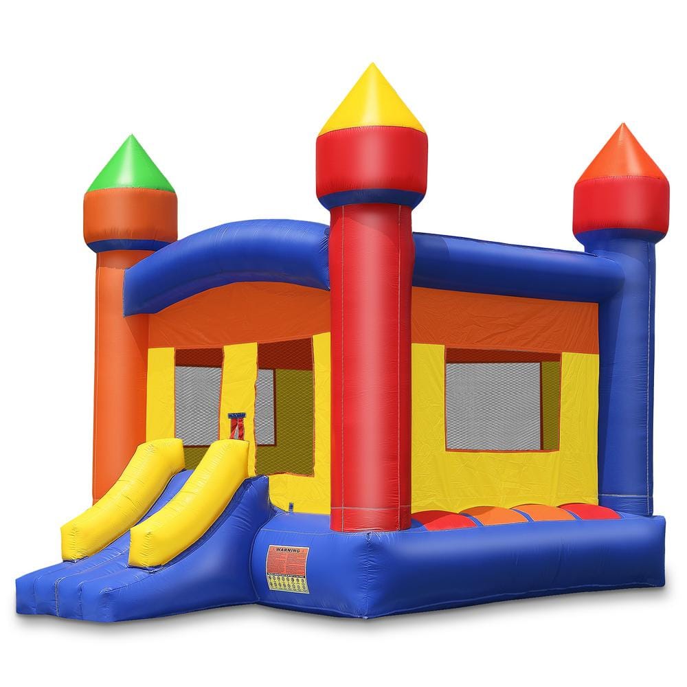 Commercial Grade Multicolor Castle Bounce House with Slide