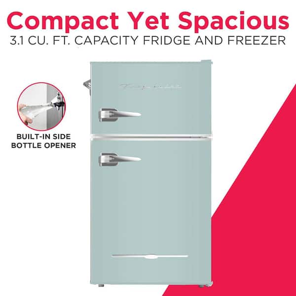 Frigidaire 3.1 cu. ft. 2-Door Retro Mini Fridge with Freezer in
