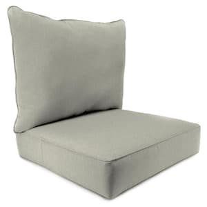 46.5 in. L x 24 in. W x 6 in. T Deep Seating Outdoor Chair Seat and Back Cushion Set in McHusk Stone