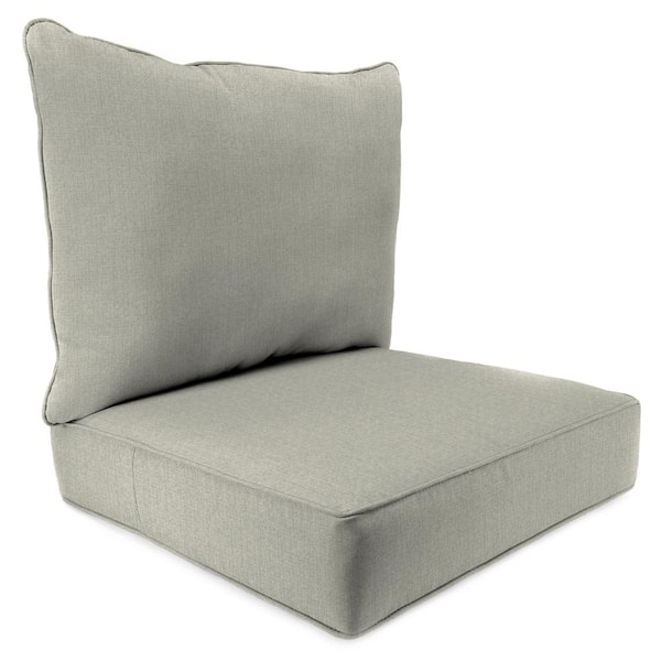 Jordan Manufacturing 9740PK1-5514D Outdoor Deep Seat Chair Cushion Husk Texture Stone - 2 Piece