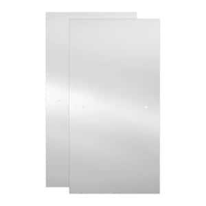 29-1/32 in. x 55-1/2 in. x 3/8 in. (10 mm) Frameless Sliding Bathtub Door Glass Panels in Frosted (For 50-60 in. Doors)
