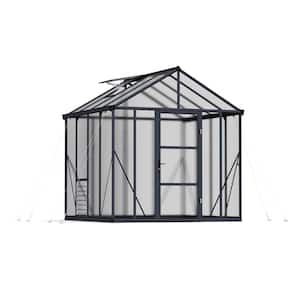 Glory 8 ft. x 8 ft. Gray/Diffused Polycarbonate DIY Greenhouse Kit