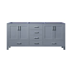 Jacques 72 in. W x 22 in. D Dark Grey Double Bath Vanity without Top
