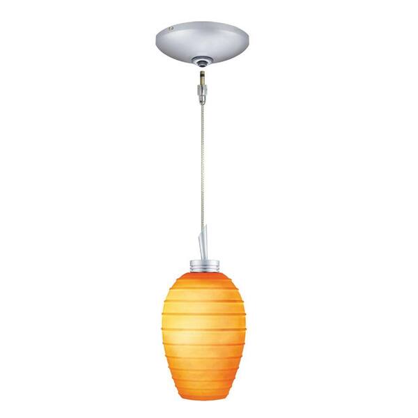 JESCO Lighting Low Voltage Quick Adapt 3-1/4 in. x 102-3/4 in. Amber Pendant and Canopy Kit