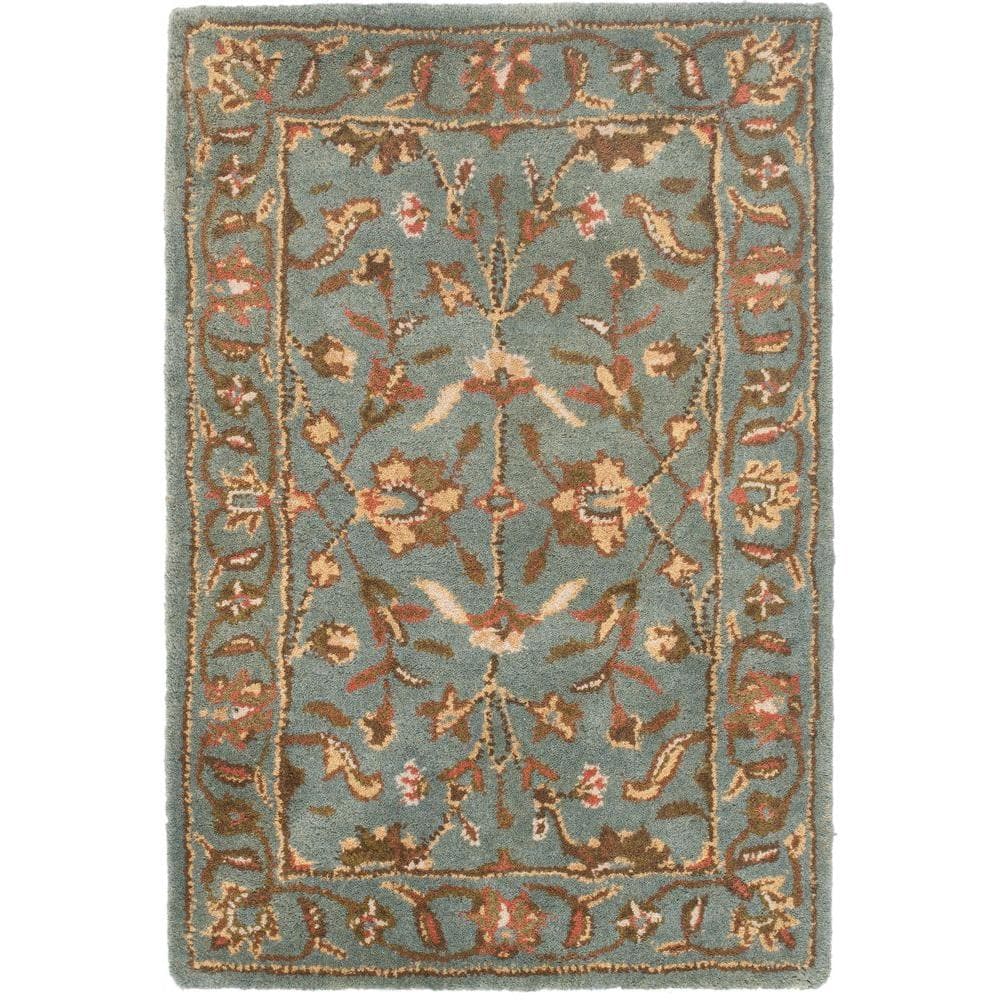 Heritage Blue Wool Hand-Tufted Area Rug