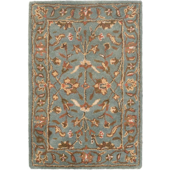 SAFAVIEH Heritage Blue/Blue Doormat 2 ft. x 3 ft. Border Area Rug
